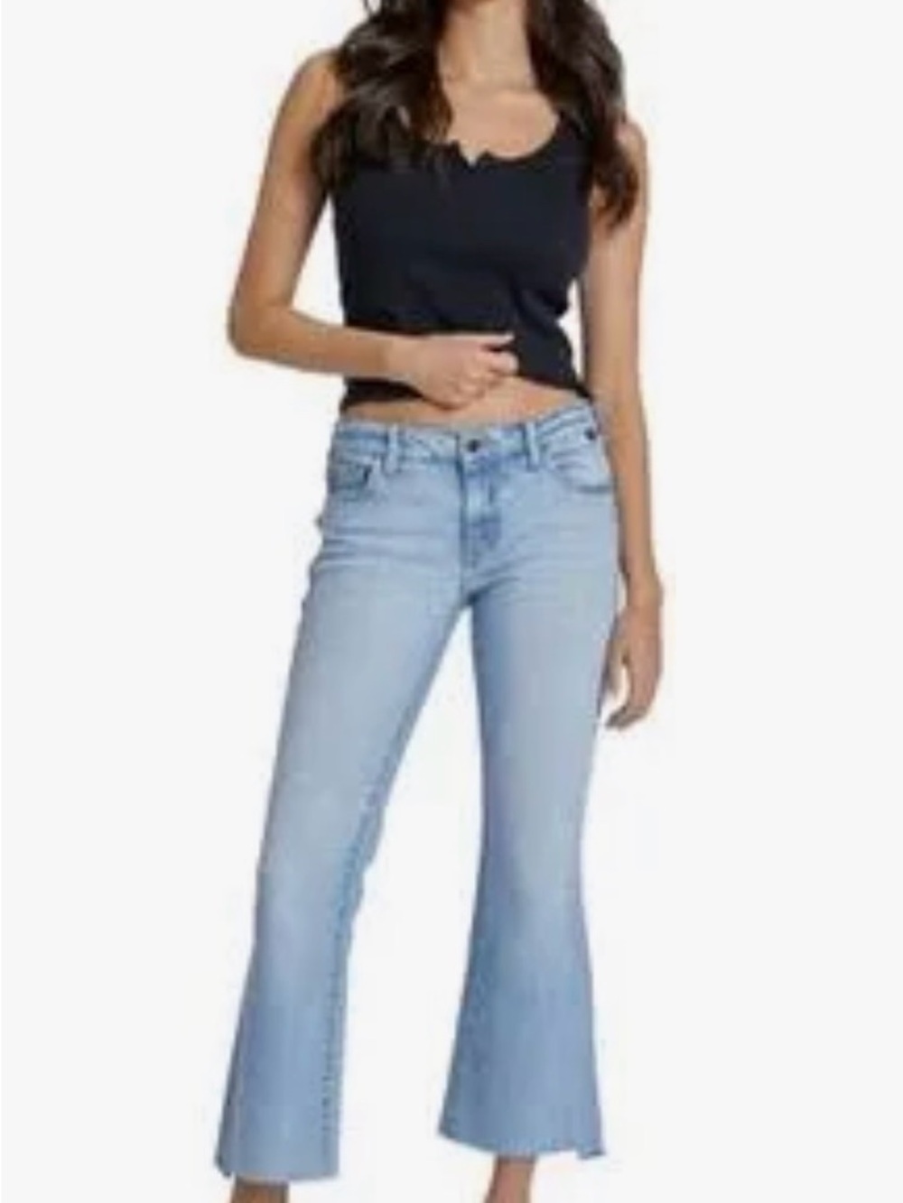 Cello Light Blue Women's Ankle Flare Jeans